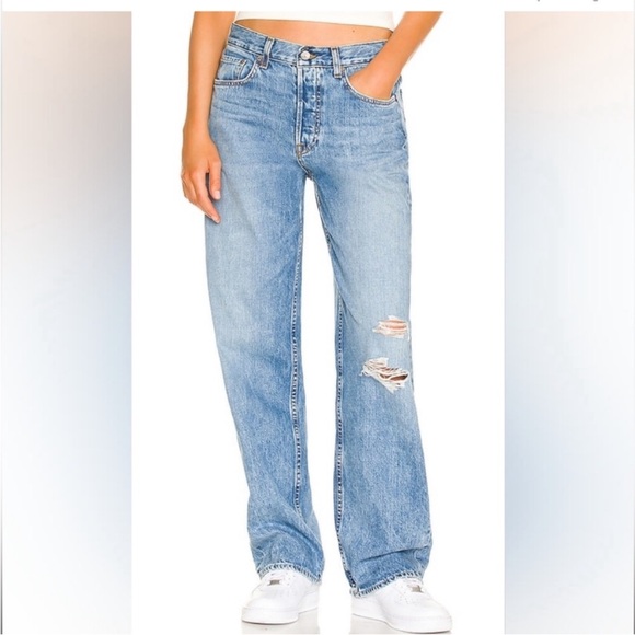 GRLFRND Denim - GRLFRND Bella Low Rise Boyfriend in West Village, Size: 25
